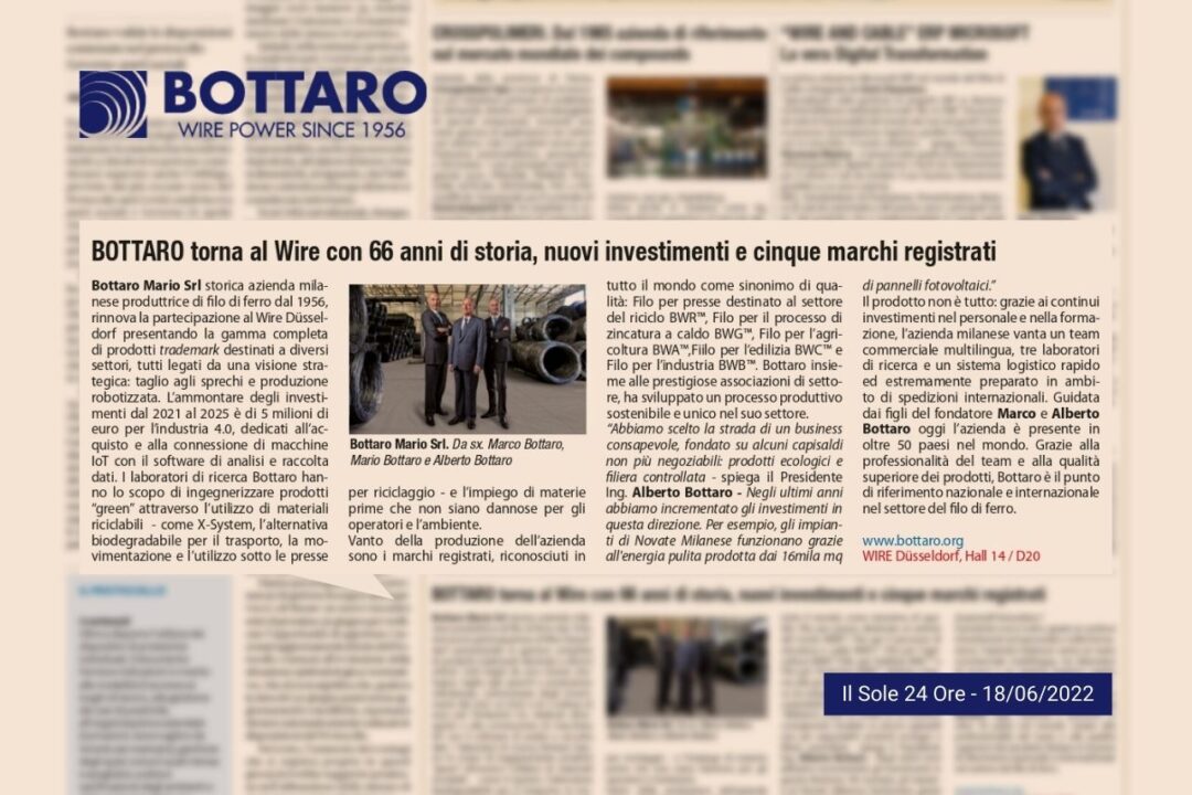 Bottaro regresa al Wire con 66 años de historia, nuevas inversiones y cinco marcas registradas