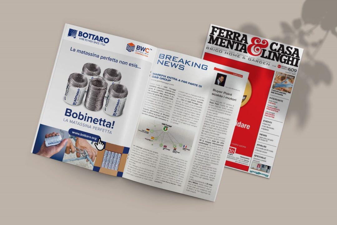 La bobina perfecta conquista las páginas de Ferramenta & Casalinghi