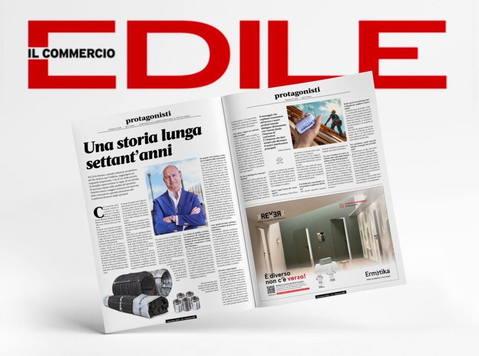 Bottaro erzählt 70 Jahre Unternehmensgeschichte in „Il Commercio Edile“