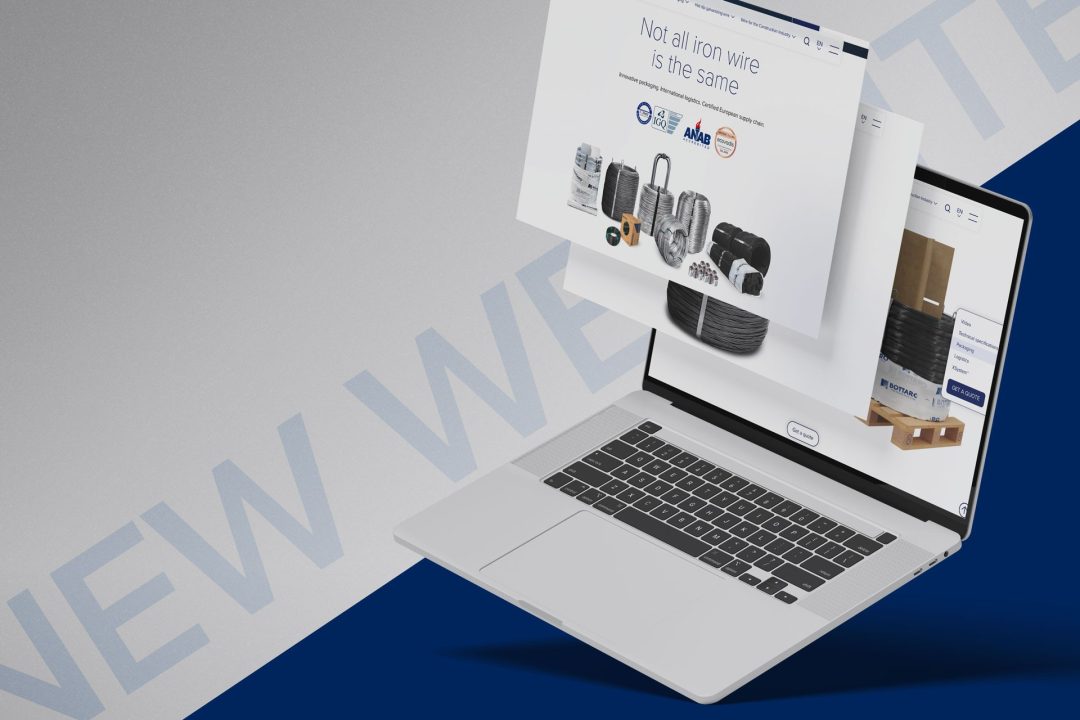 Mockup showing the new Bottaro website